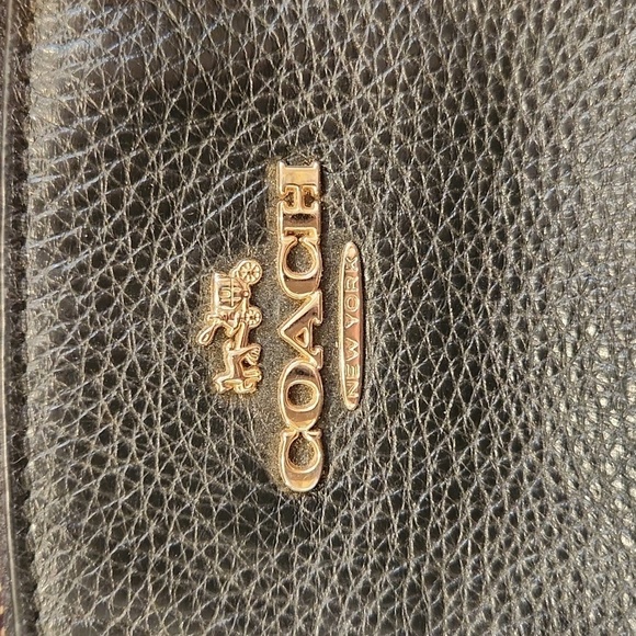 Coach Small Kelsey Tote Black Pebbled Leather - Picture 2 of 16